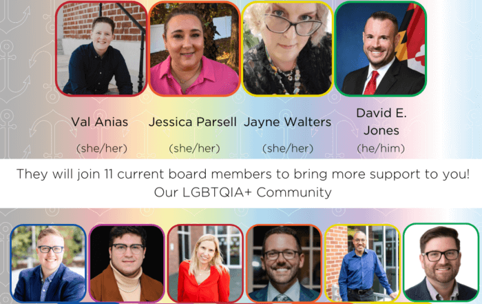 Annapolis Pride Welcomes Four New Board Members & Launches Advisory Group